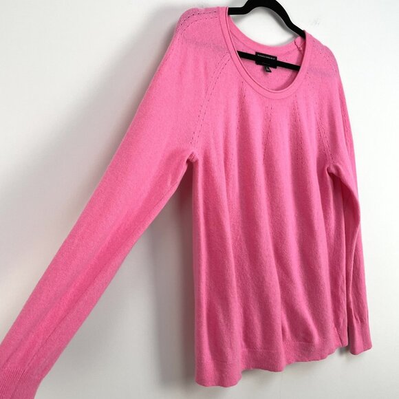 Banana Republic Womens Large Filpucci Fine Italian Superloft Yarn Pink Sweater - Picture 7 of 12